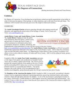 Exhibitors - Save Austin`s Cemeteries