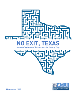No Exit, Texas, Modern-Day Debtors` Prisons