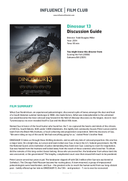 Dinosaur 13 Discussion Guide