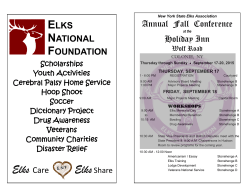 Preliminary Fall Conference Program