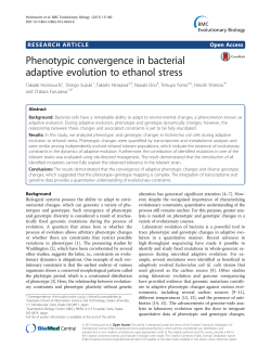 Phenotypic convergence in bacterial adaptive evolution to ethanol