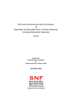 Life Cycle Environmental and Cost Analysis of Disposable and