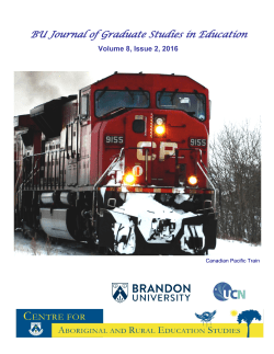 Table of Contents - Brandon University