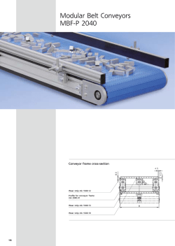 Modular Belt Conveyors MBF-P 2040