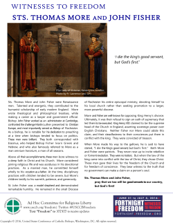 Sts. Thomas More and John Fisher - United States Conference of