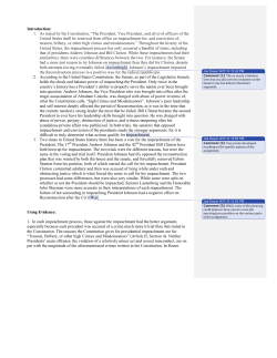 Impeachment Essays