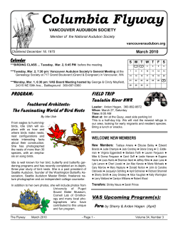 Mar - Vancouver Audubon Society