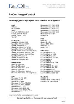FalCon ImagerControl