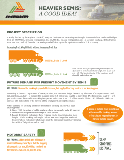 Heavier Semis: A Good Idea? - Soy Transportation Coalition