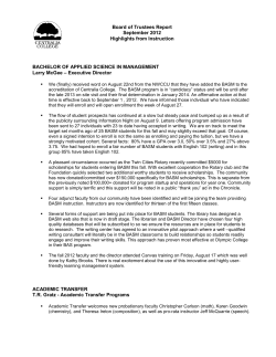 Highlights from Instruction