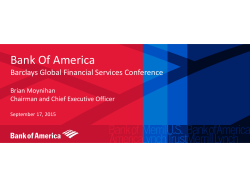 Barclays Global Financial Services Conference Presentation 2015
