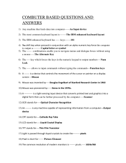 Model questions (Computer)