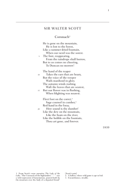 SIR WALTER SCOTT Coronach1
