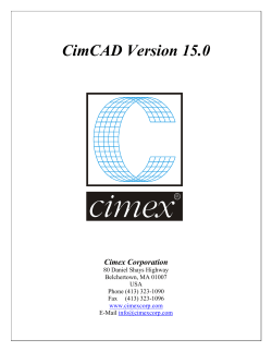 CimCAD Version 15.0