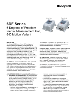 6DF Series 6 Degrees of Freedom Inertial Measurement Unit, 6