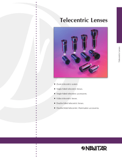 Navitar Telecentric Brochure