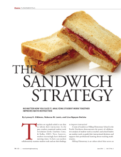 The sandwich strategy