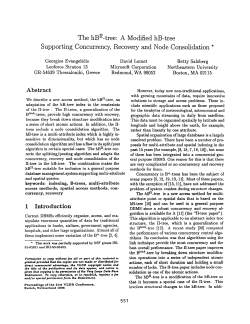 The hB(II)-Tree: A Modified hB-Tree Supporting Concurrency