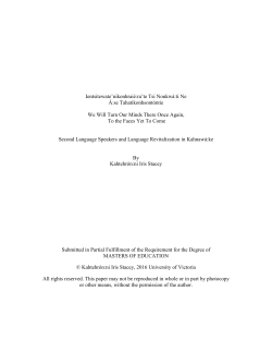 Ientsitewate`nikonhrai&eacute;:ra`te Tsi Nonkw&aacute;:ti Ne &Aacute;:se