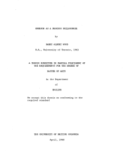 Emerson as a Process Philosopher - cIRcle UBC