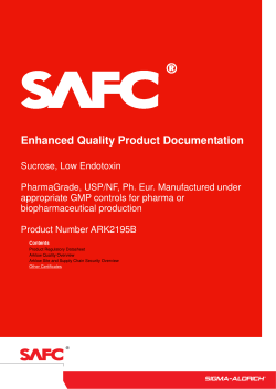 Sucrose, Low Endotoxin EQPD - Sigma