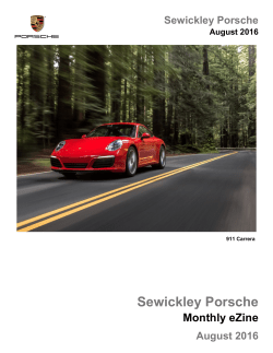 Sewickley Porsche August 2016