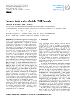 Summer Arctic sea ice albedo in CMIP5 models