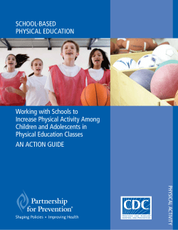 Working with Schools to Increase Physical Activity Among Children