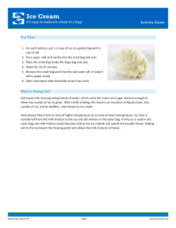 Ice Cream - Sciencenter