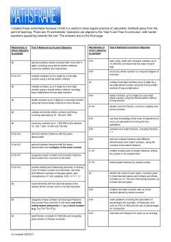 Y6 Arithmetic Practice Sheets