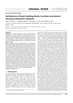 Architecture of basic building blocks in protein
