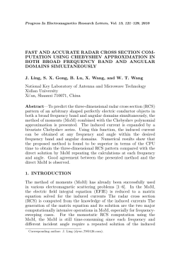 FAST AND ACCURATE RADAR CROSS SECTION COM