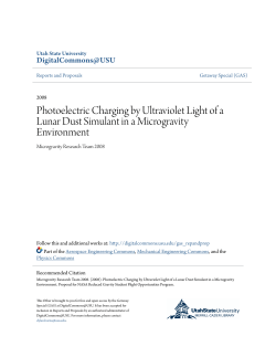 Photoelectric Charging by Ultraviolet Light of a Lunar Dust Simulant