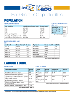 Fast Facts - County of Simcoe Economic Development Office