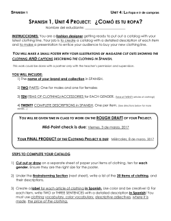 Instrucciones Proyecto Unidad 4