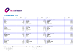 International Call Rates