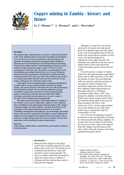 Copper mining in Zambia