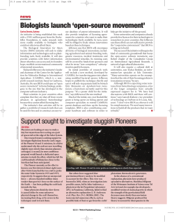 Biologists launch `open-source movement`