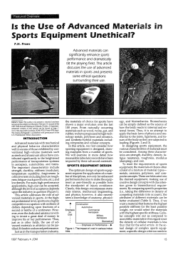 Is the use of advanced materials in sports