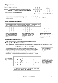 6.4. halogenoalkanes