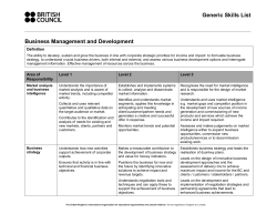Generic Skills Dictionary (first draft)