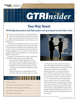 Two-Way Street - Georgia Tech Research Institute