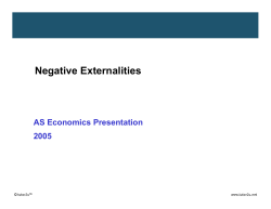 Economics of Externalities