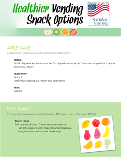 apple sauce - National Vending