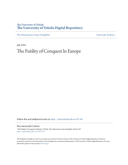 The Futility of Conquest In Europe