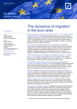 The dynamics of migration in the euro area