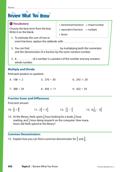 Multiply and Divide Fraction Sums and Differences Common