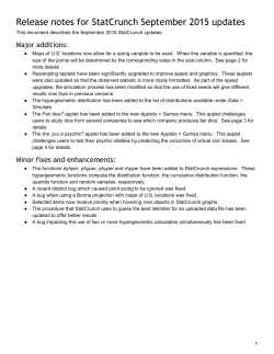 Detailed release notes for September 2015 updates