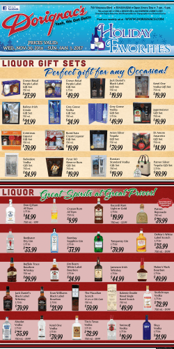 Great Spirits at Great Prices! Perfect gift for any Occasion!