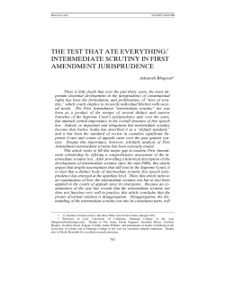 the test that ate everything - University of Illinois Law Review